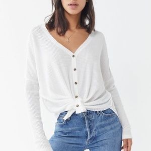 Out From Under Jojo Oversized Thermal Button-Front